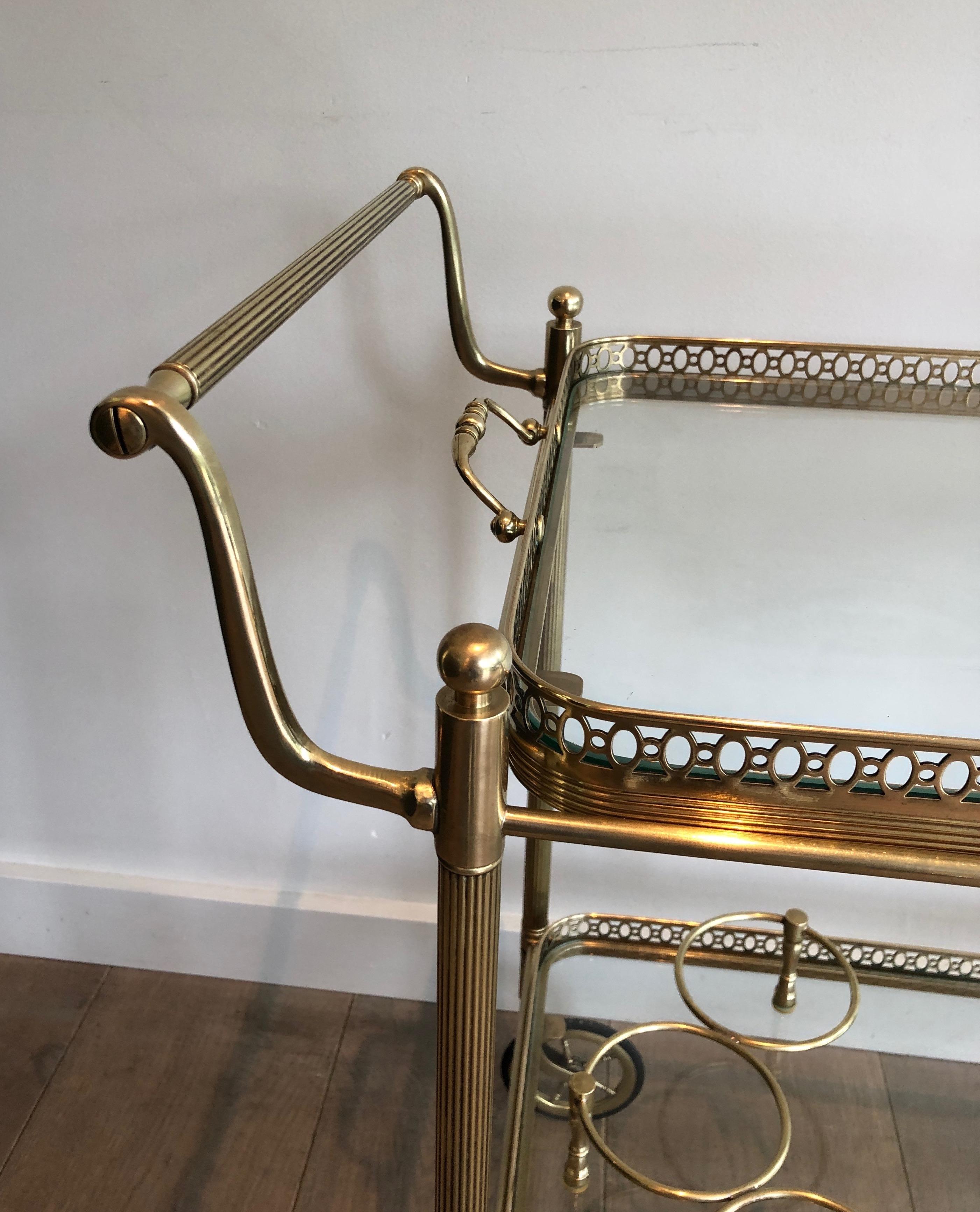 Brass Drinks Trolley by Maison Jansen. Circa 1940 6