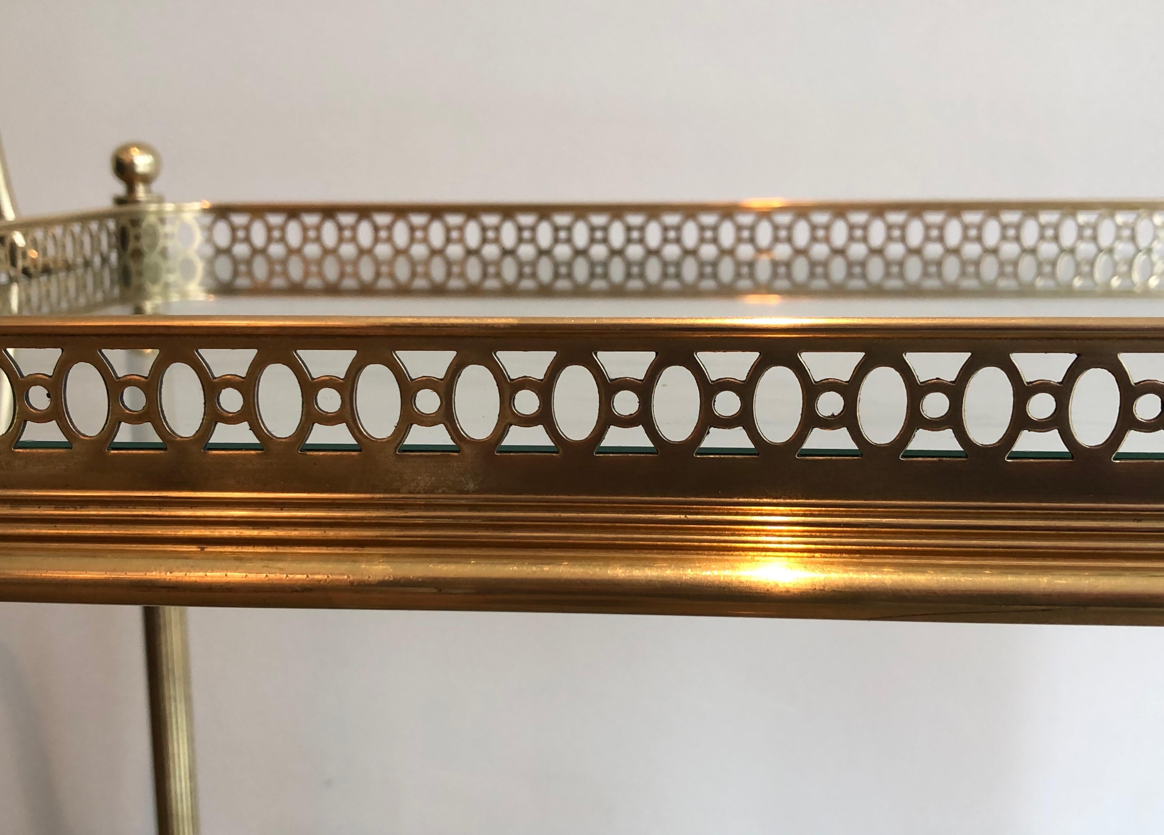 Brass Drinks Trolley by Maison Jansen. Circa 1940 7