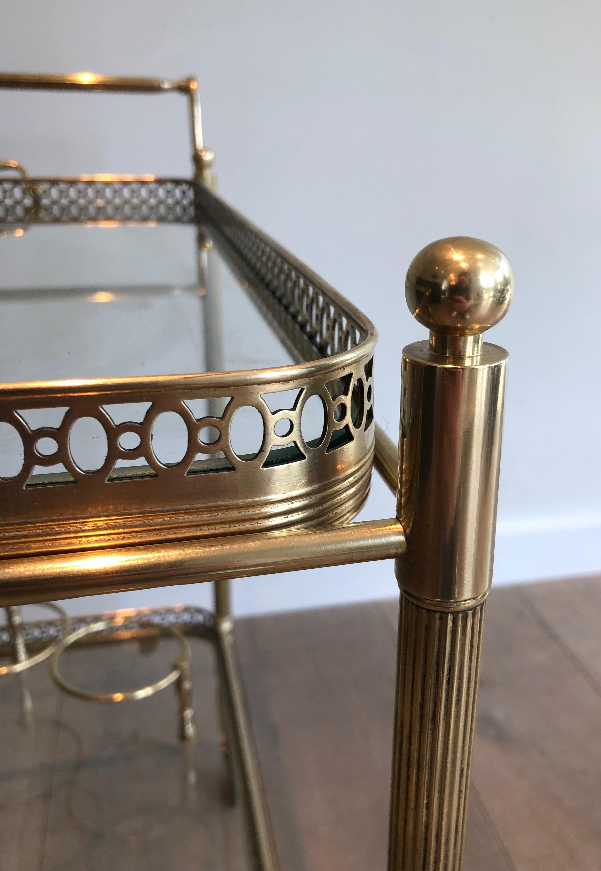 Brass Drinks Trolley by Maison Jansen. Circa 1940 9