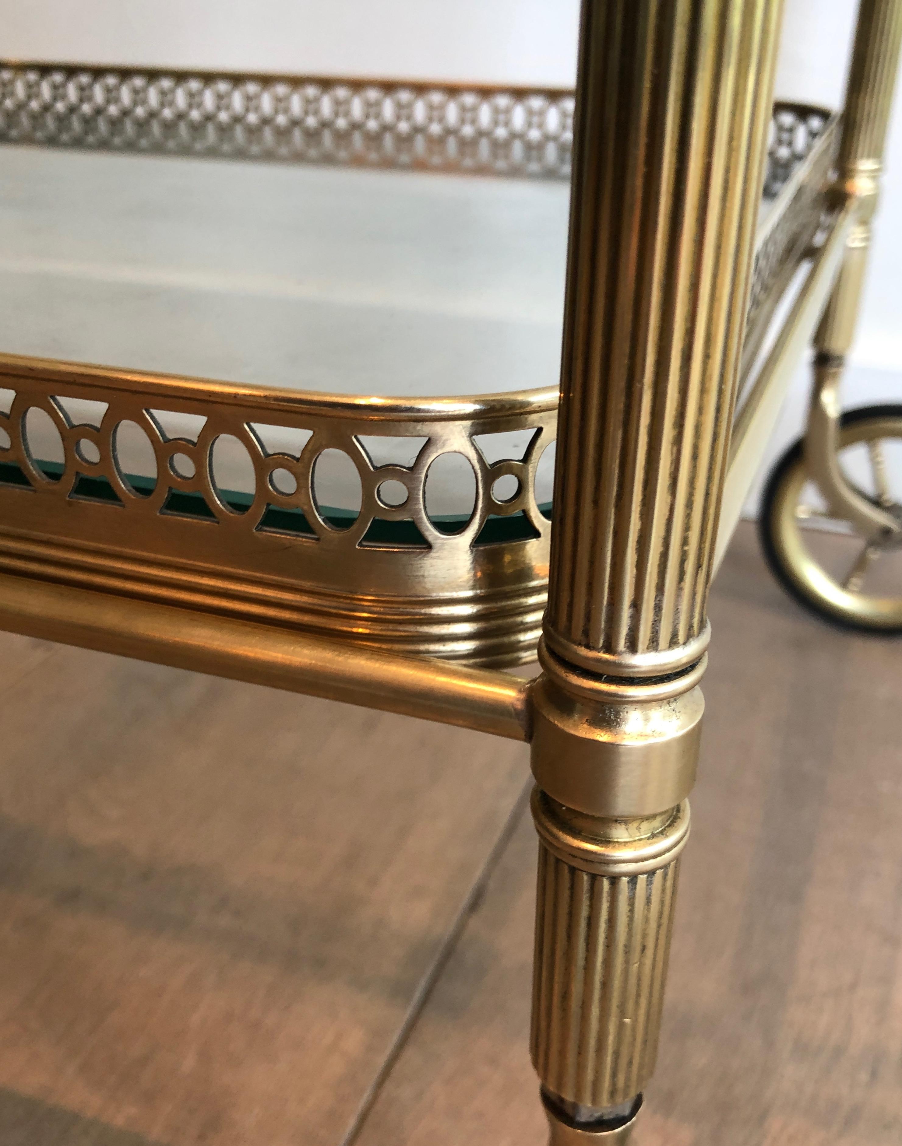 Brass Drinks Trolley by Maison Jansen. Circa 1940 11