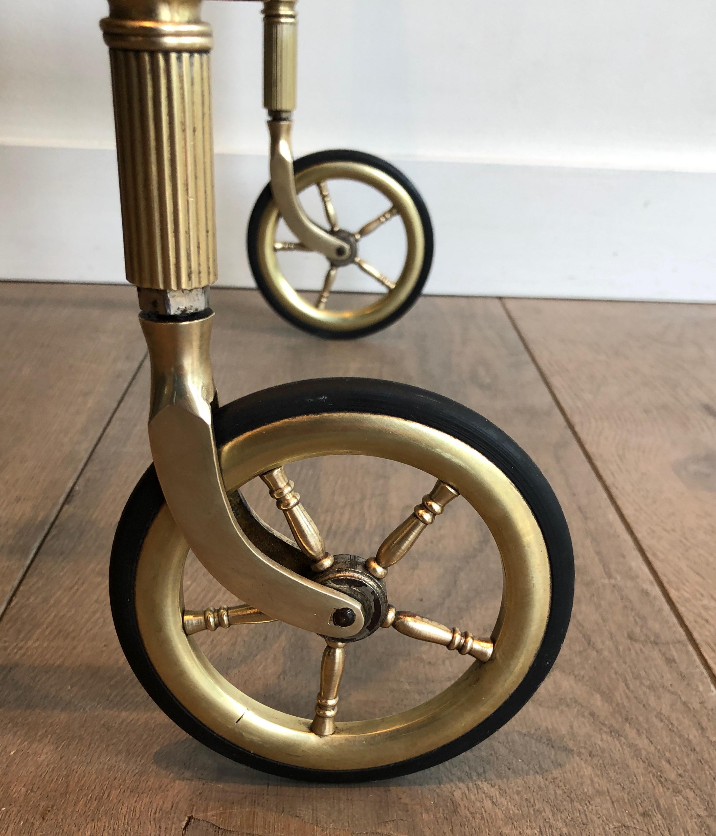 Brass Drinks Trolley by Maison Jansen. Circa 1940 12