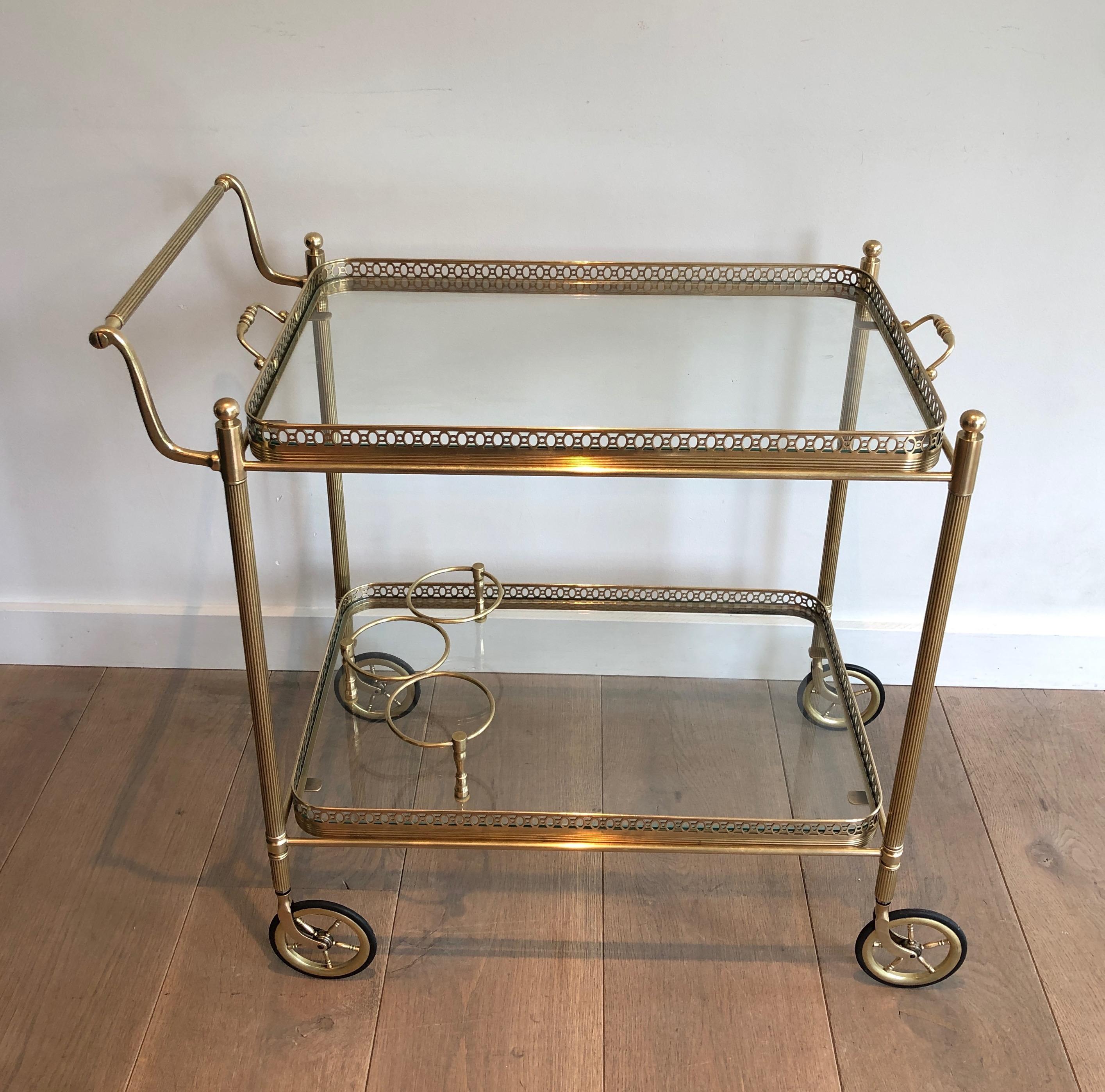 Brass Drinks Trolley by Maison Jansen. Circa 1940 13