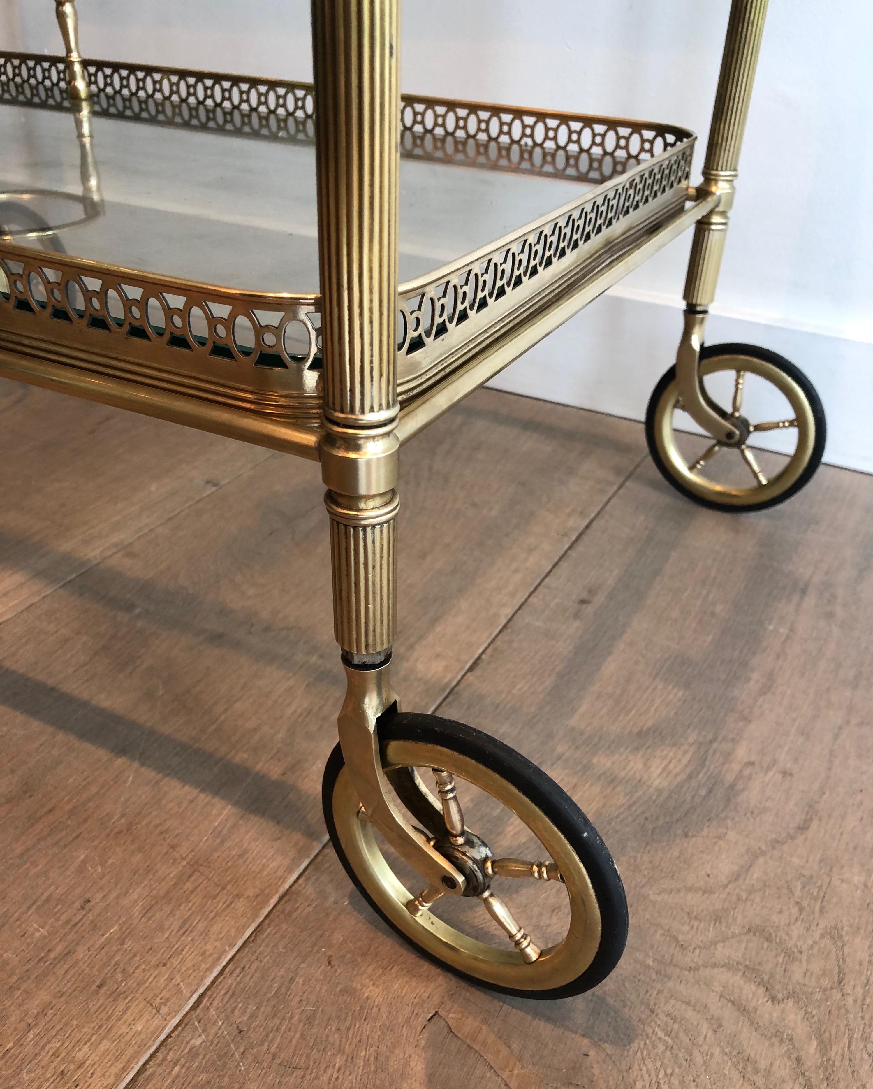 Brass Drinks Trolley by Maison Jansen. Circa 1940 1