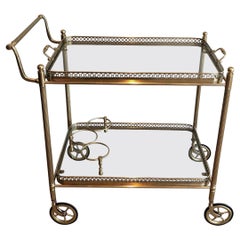 Brass Drinks Trolley by Maison Jansen. Circa 1940