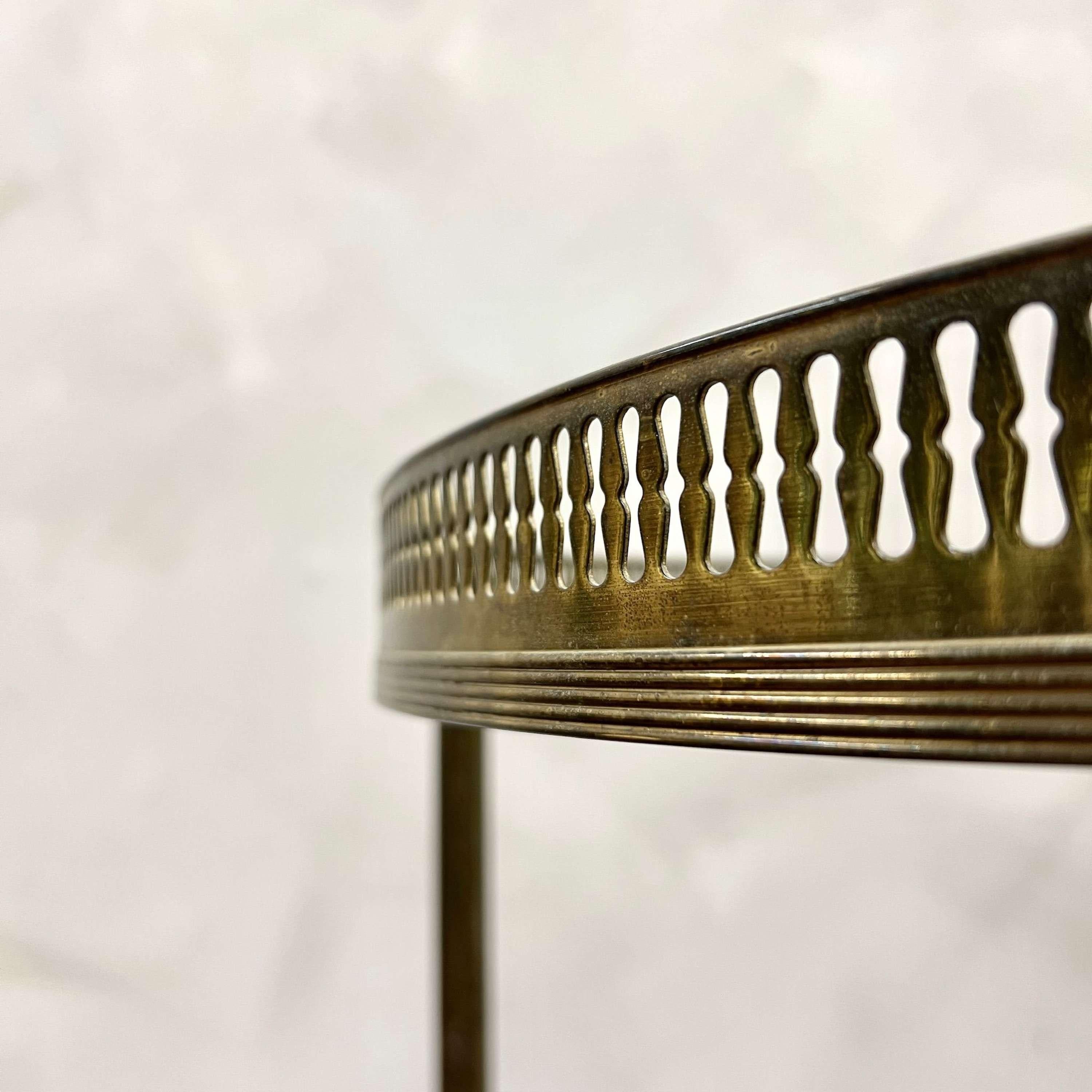 20th Century Brass Drinks Trolley