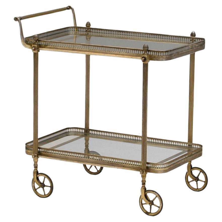 Chariot à boissons en laiton en vente
