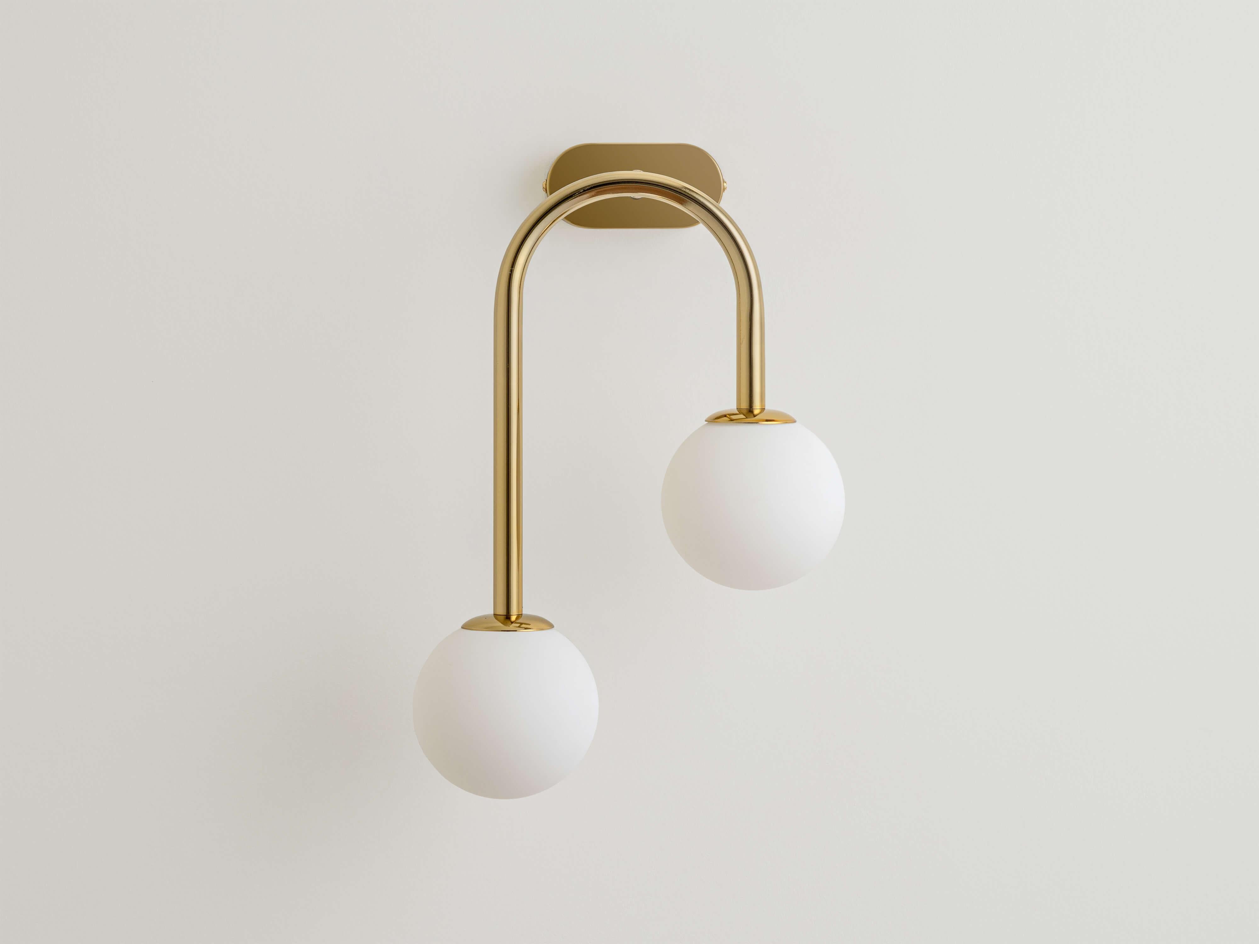 Chinese Brass Drop Curve Wall Light
