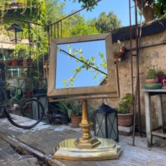 Brass dual side swivel chrome mirror