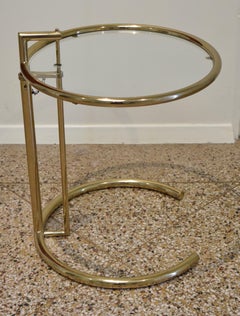 Brass E1027-Style Side Table