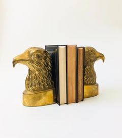 Brass Eagle Bookends, Set of 2