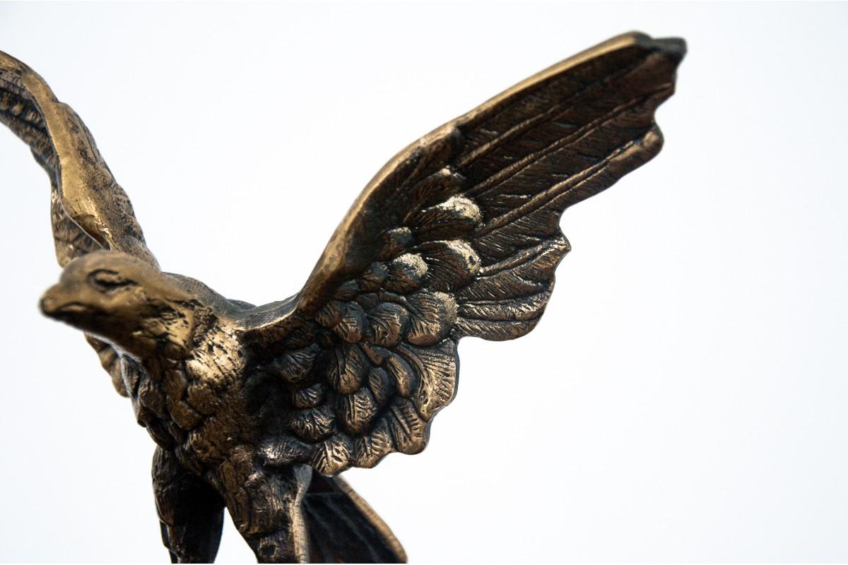 Brass Eagle Figurine In Good Condition In Chorzów, PL