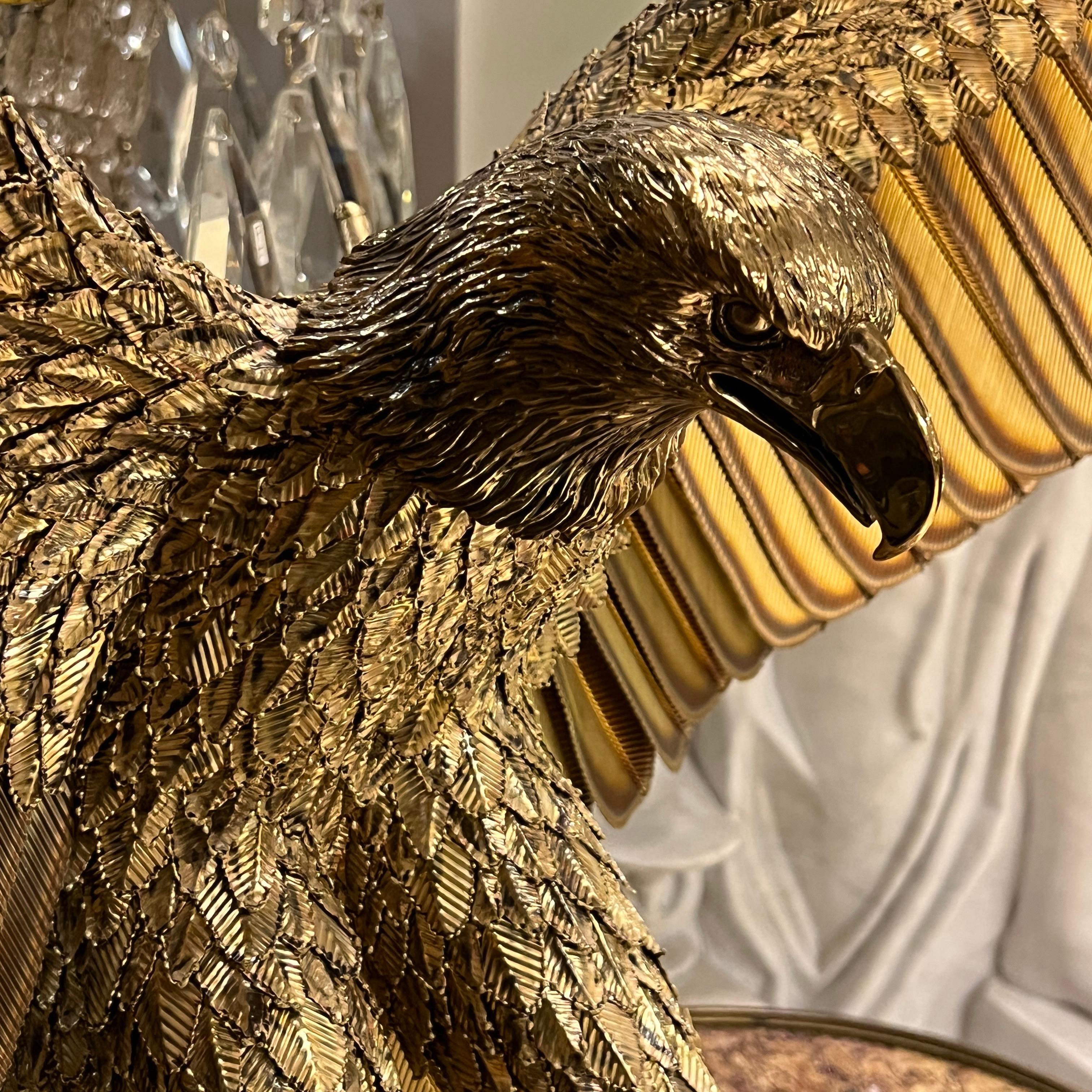 Brass Eagle Sculpture by Robert Signorella 4