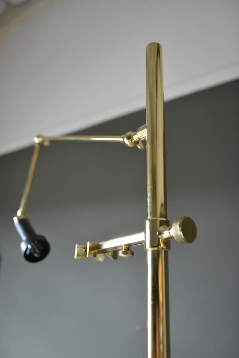 Brass Easel Lamp by Angelo Lelli for Arredoluce of Italy, circa 1970 In Excellent Condition In Costa Mesa, CA