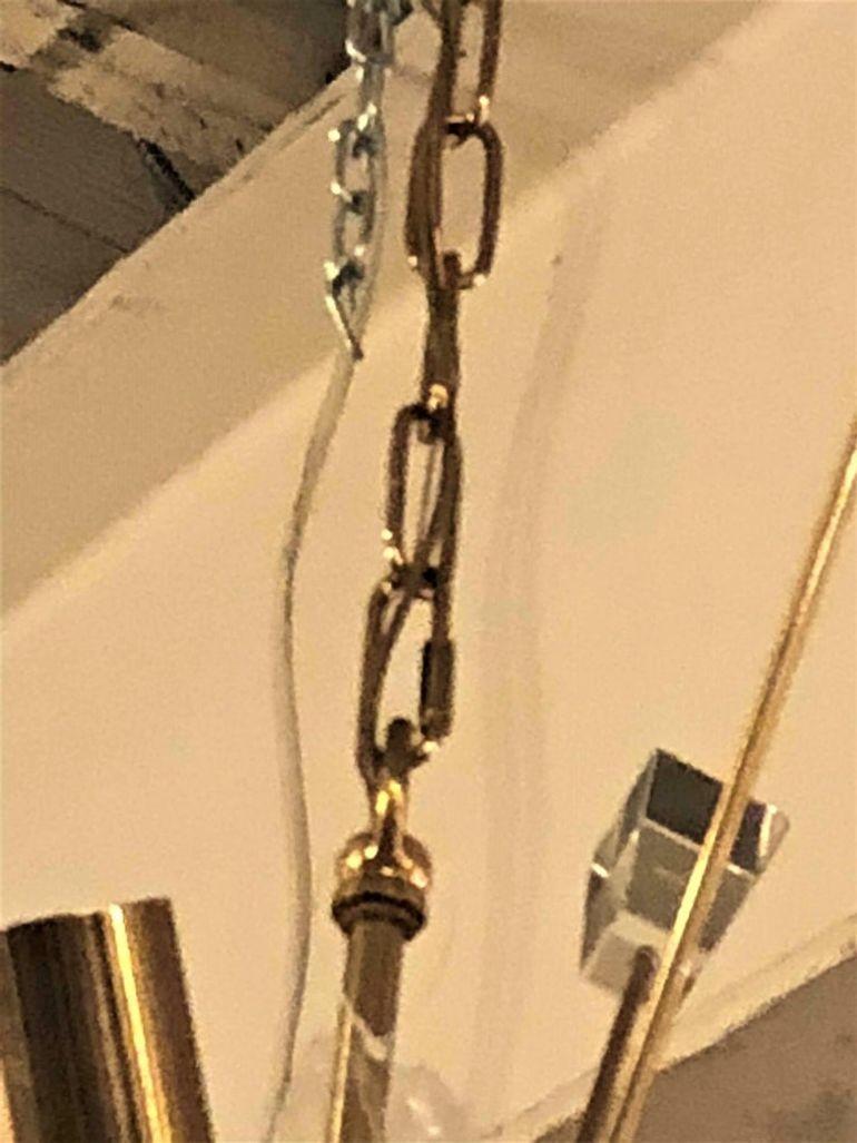 20th Century Brass Eighteen-Light Sputnik Chandelier in the Mid-Century Modern Style For Sale
