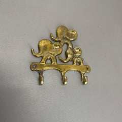 brass "ELEFANT" Hook Coat Element by WALTER BOSSE Herta Baller, Austria 1950s