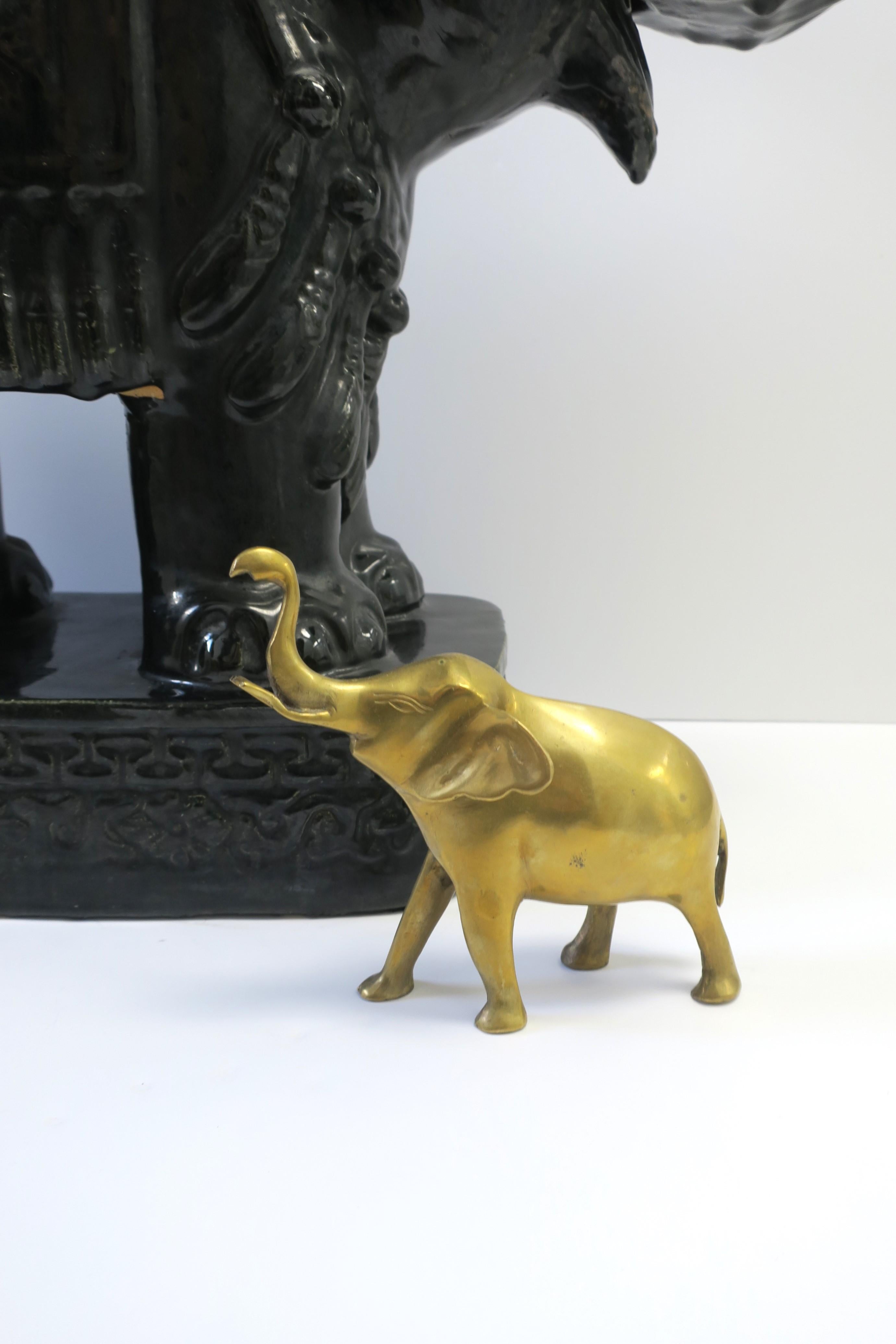 Brass Elephant Decorative Object For Sale at 1stDibs