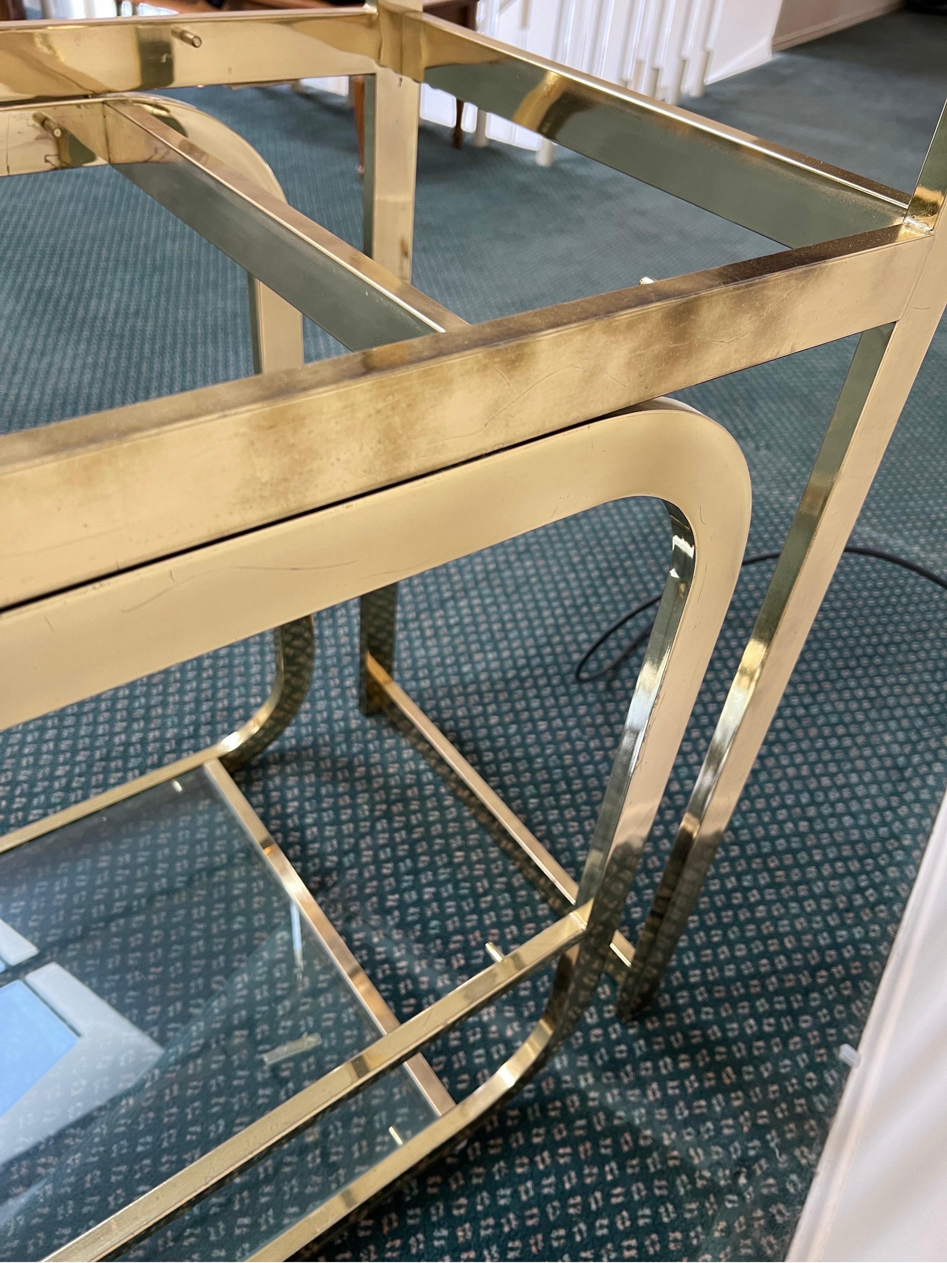 American Brass Etagere by Dia in the Style of Milo Baughman, Circa 1980 For Sale