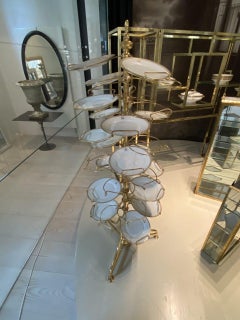 Brass Étagère-Plate Display Stand