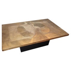 Brass Etched Coffee Table by Christian Krekels