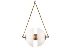 Brass + Etched Glass Pendant, Apparatus