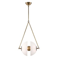 Brass + Etched Glass Pendant, Apparatus