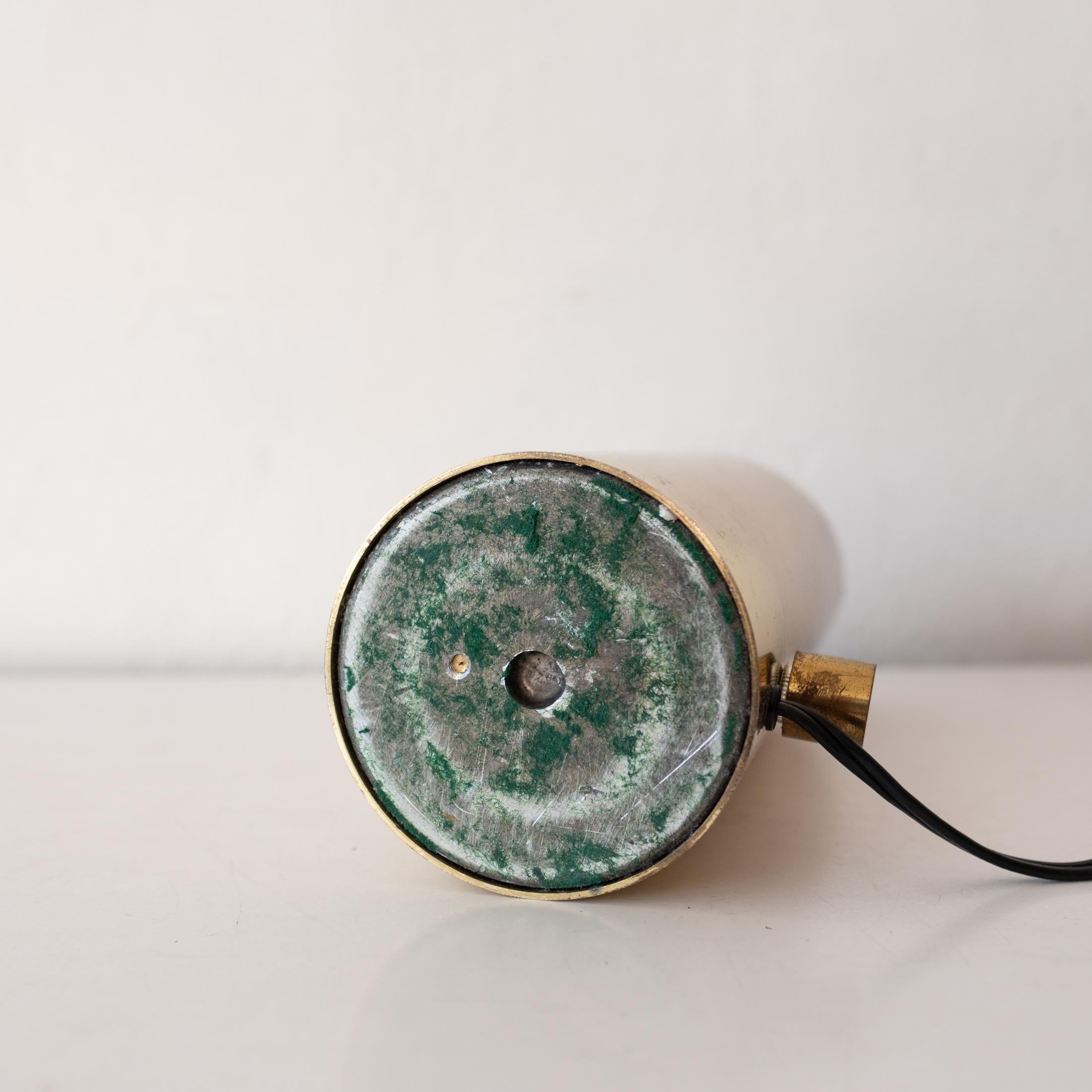 Brass Eyeball Table Spotlight Lamp by Angelo Lelli for Arredoluce For Sale 4