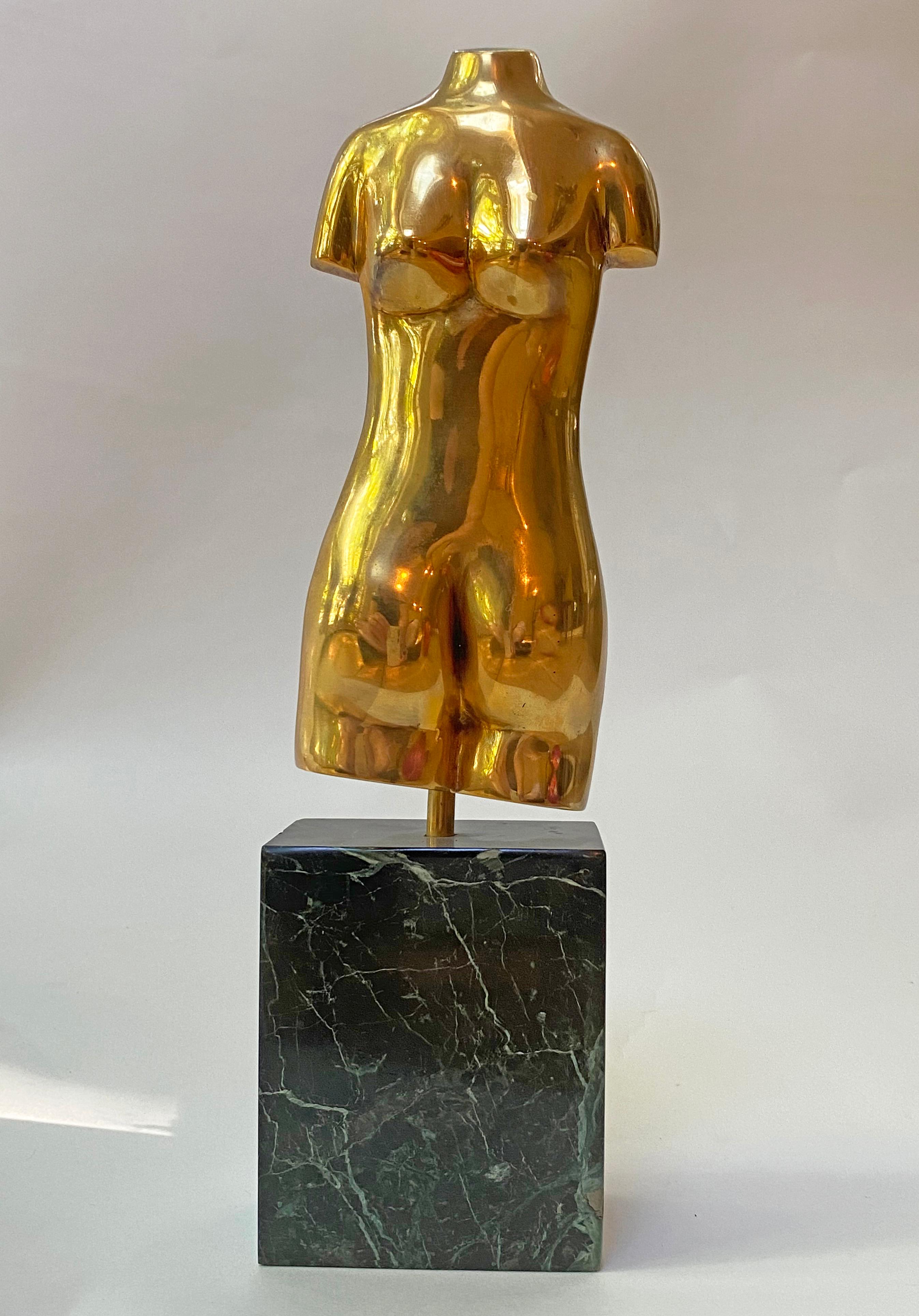 American Brass Figural Sculpture by Henry Corwin