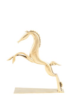 Brass Figurine Rising Horse Karl Hagenauer Austrian Art Deco 1940s