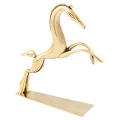 Brass Figurine Rising Horse Karl Hagenauer Austrian Art Deco 1940s