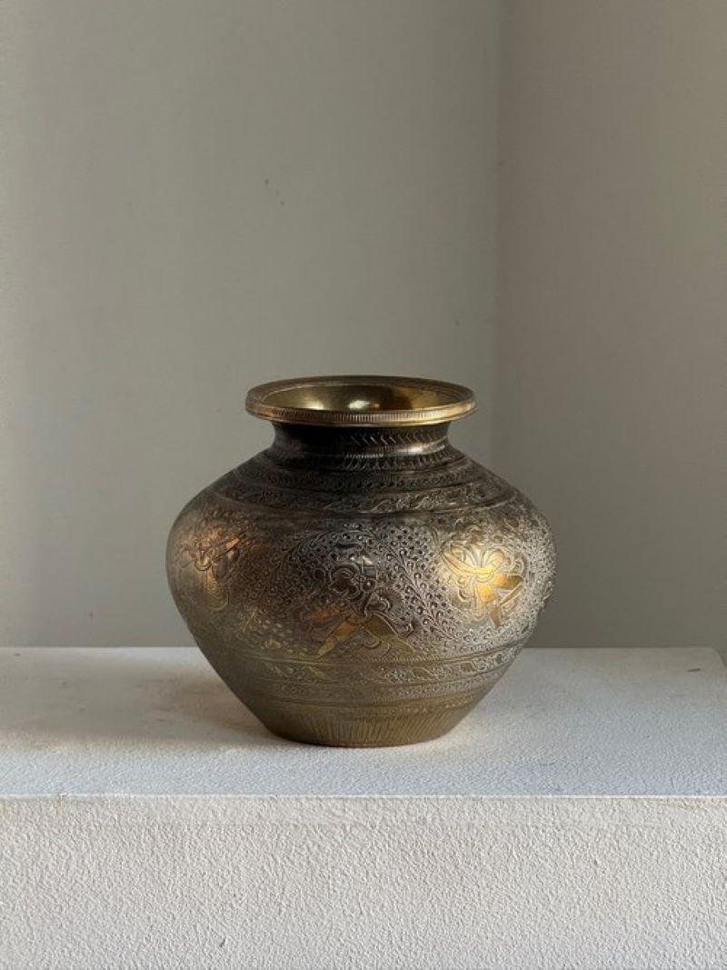 Other Brass Fine Engraved Water Drinking Pot Lota Hand Crafted