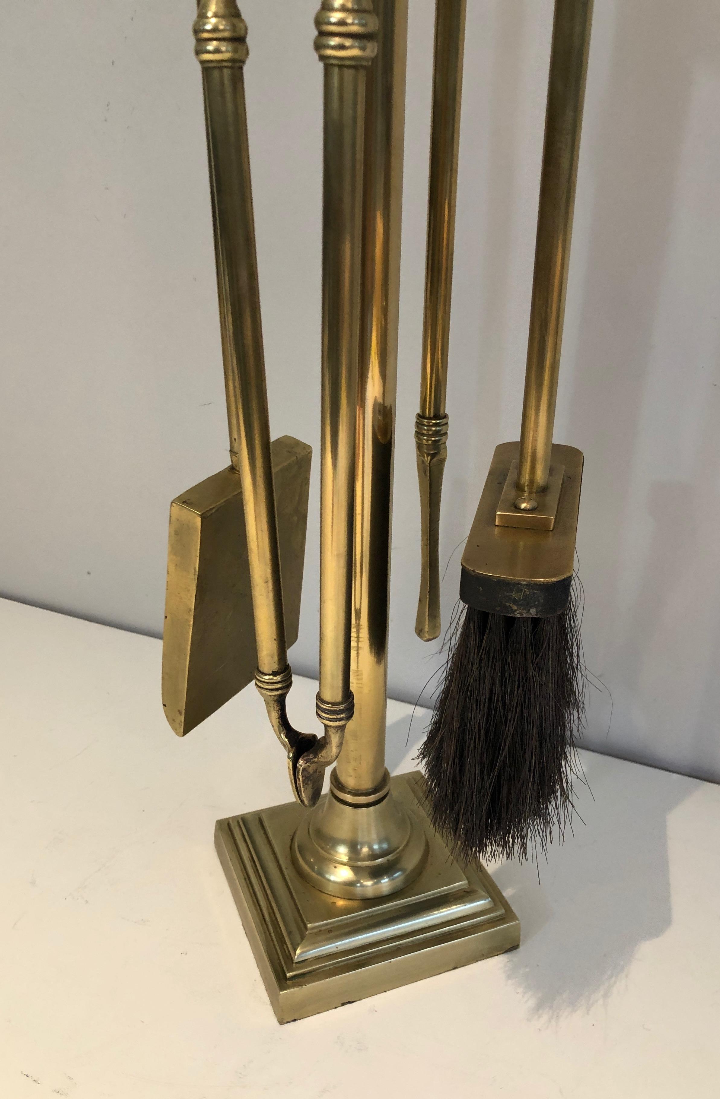 Brass Fire Place Tools, French, Circa 1970 1