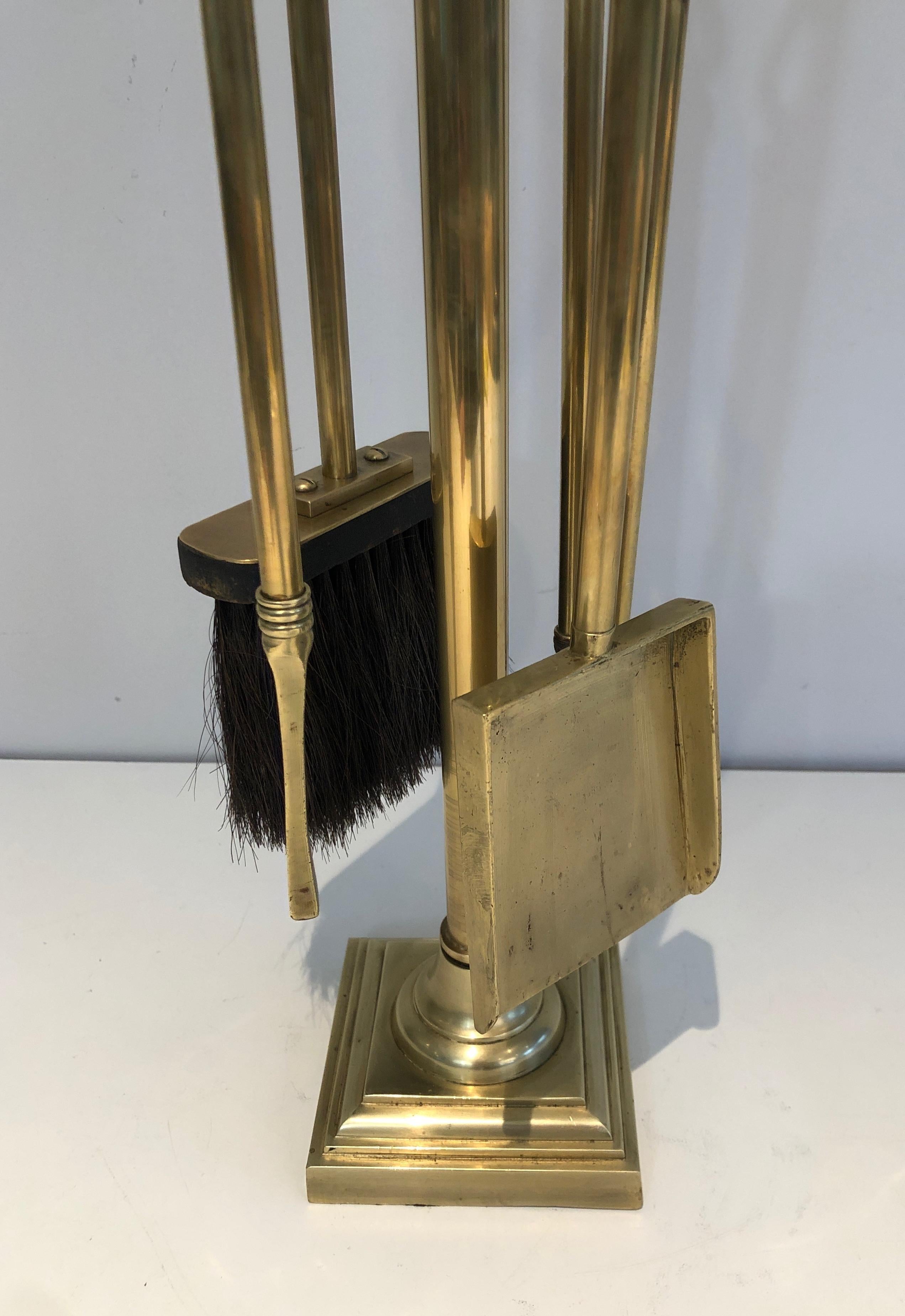 Brass Fire Place Tools, French, Circa 1970 2
