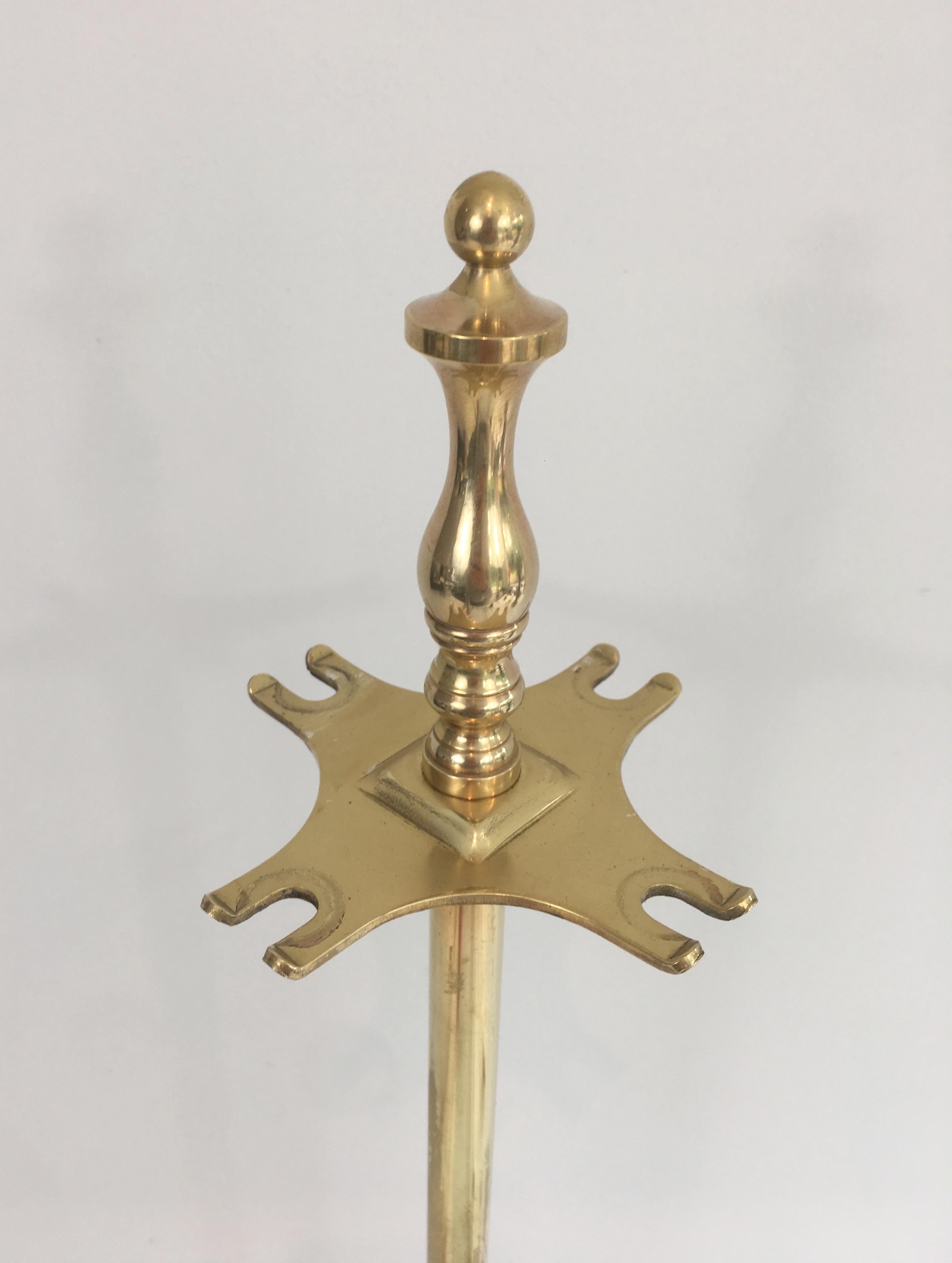 Brass Fire Place Tools, French, circa 1970 3
