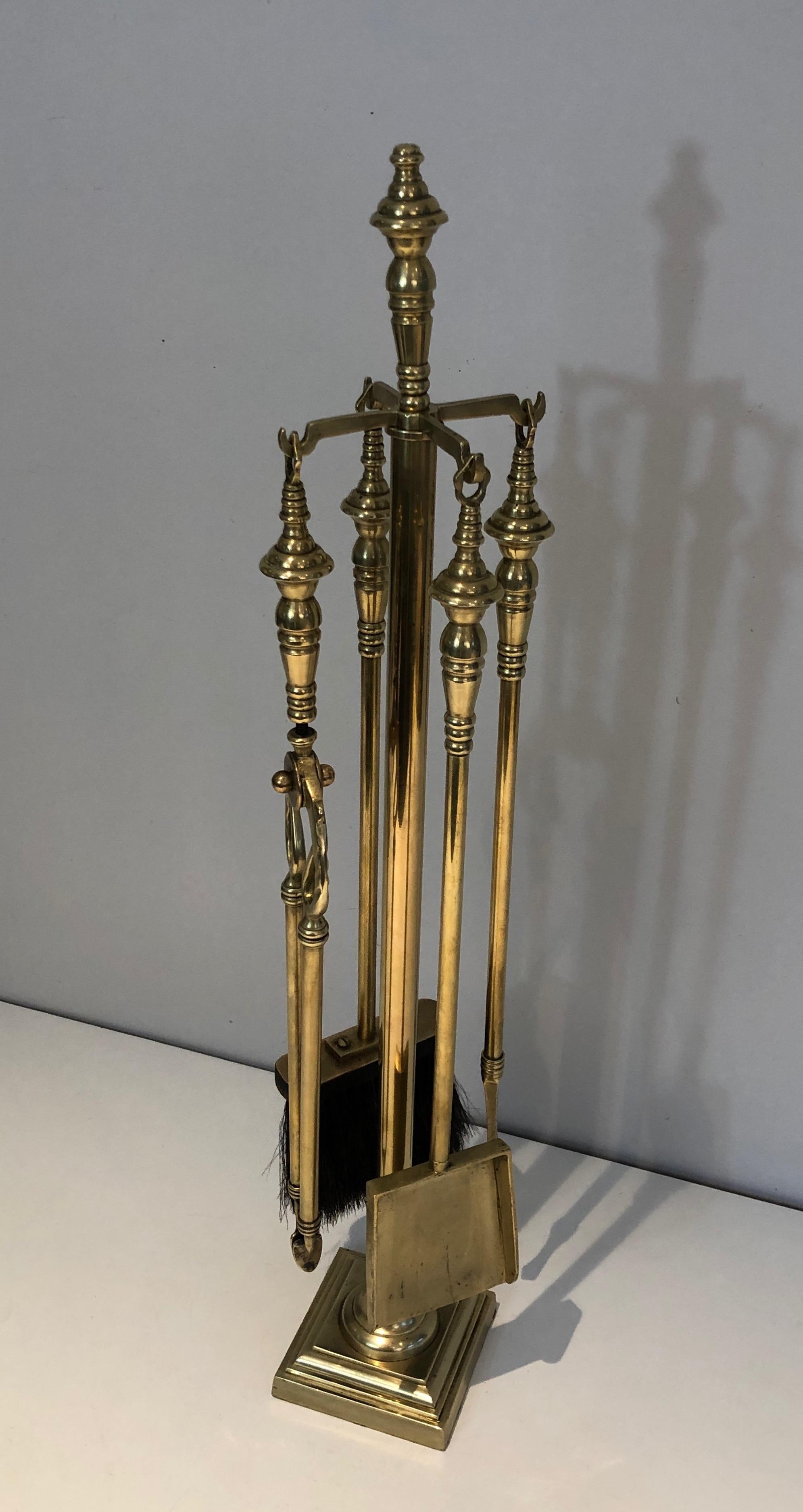Brass Fire Place Tools, French, Circa 1970 5