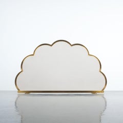 Brass Fire Screen Cloud Shaped, France, circa 1960