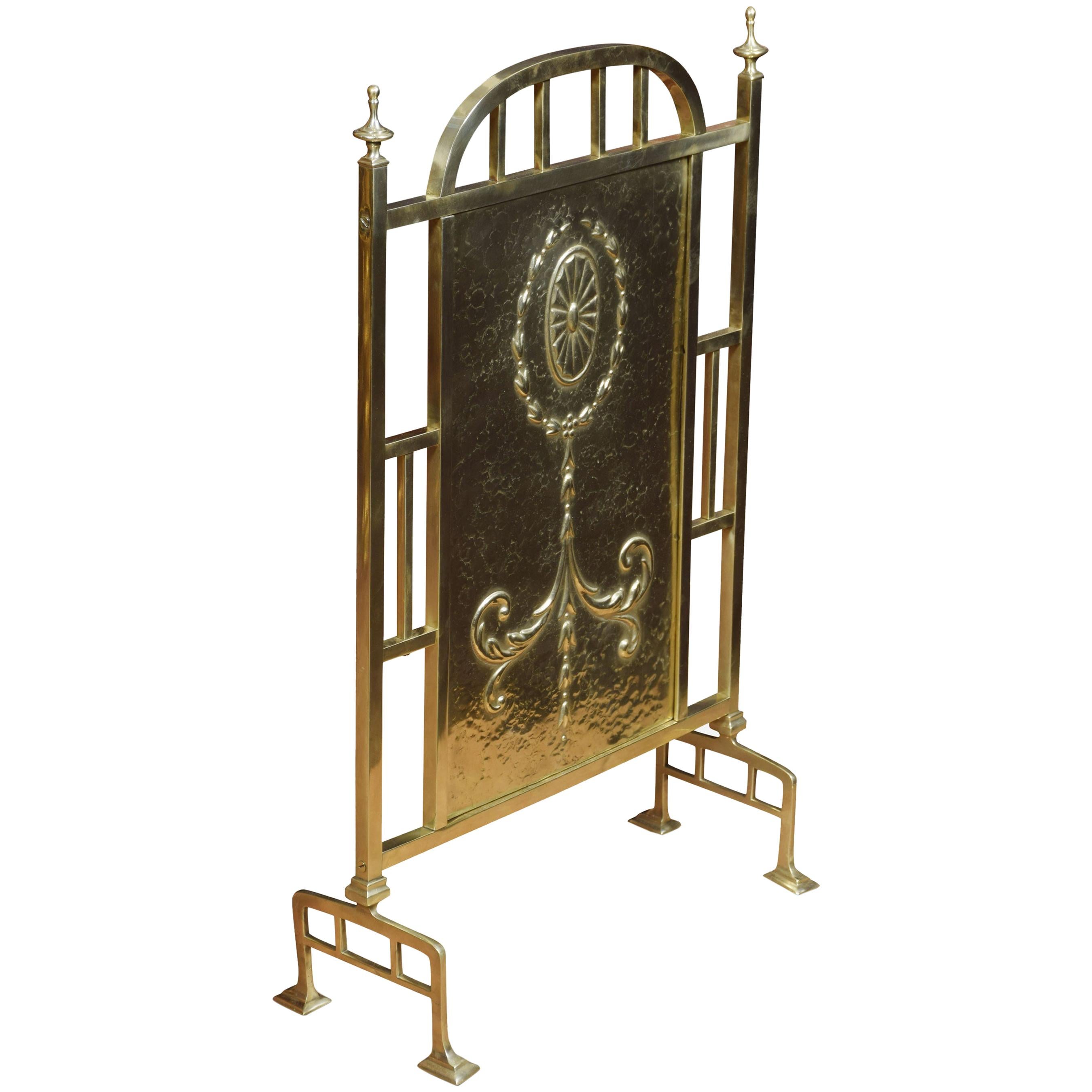 Iron, Brass and Glass Corner Fire Screen For Sale at 1stDibs glass