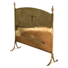 Antique Brass fire screen
