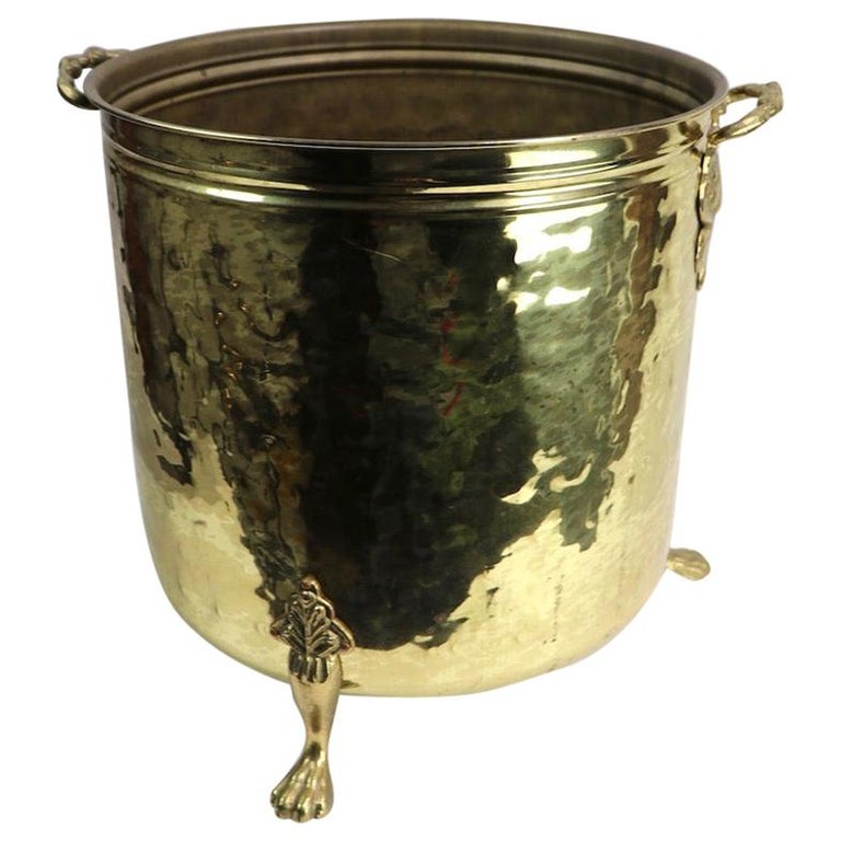Brass Fireplace Bucket at 1stDibs