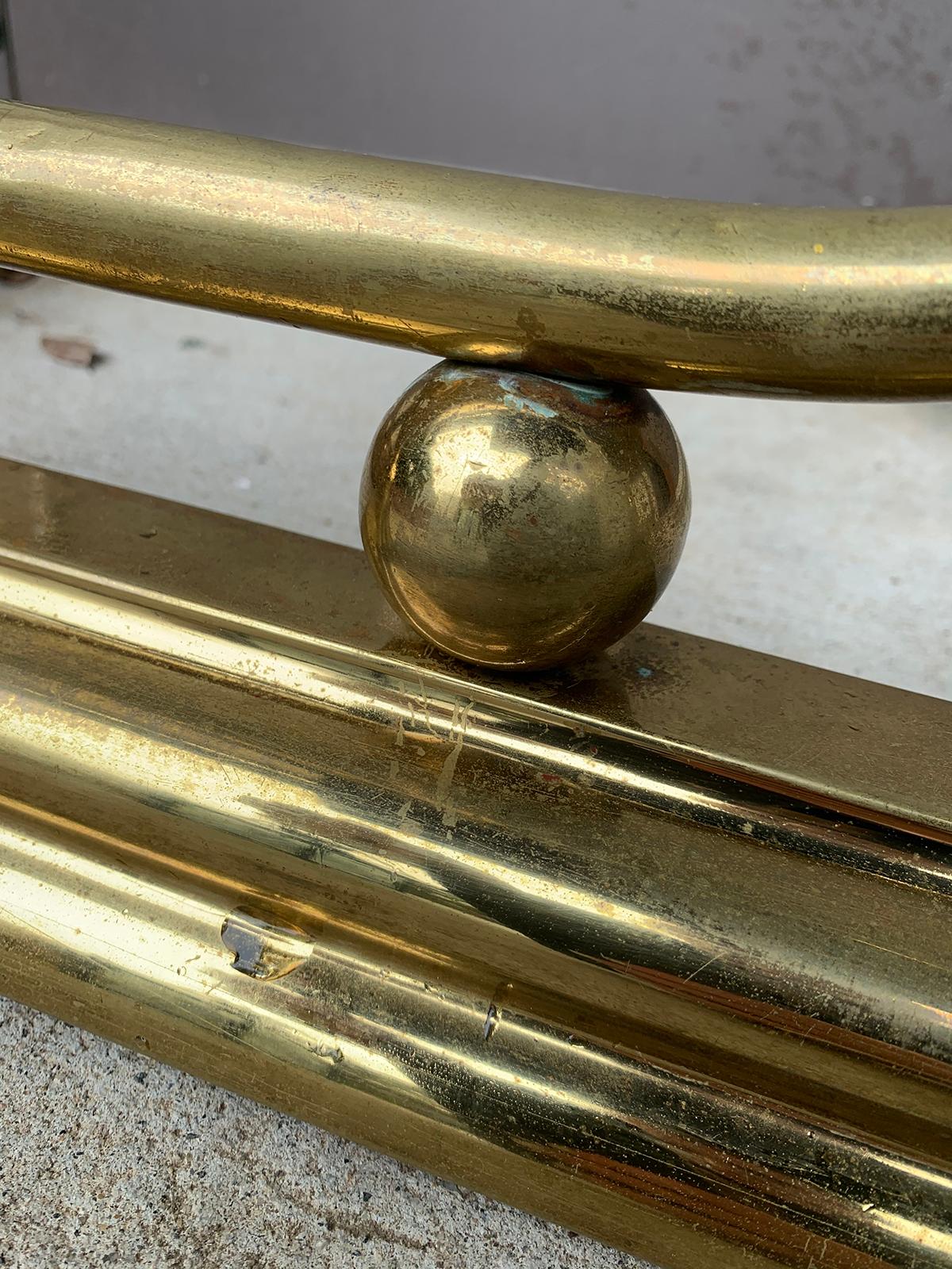 Brass Fireplace Fender, circa 1900 For Sale 6