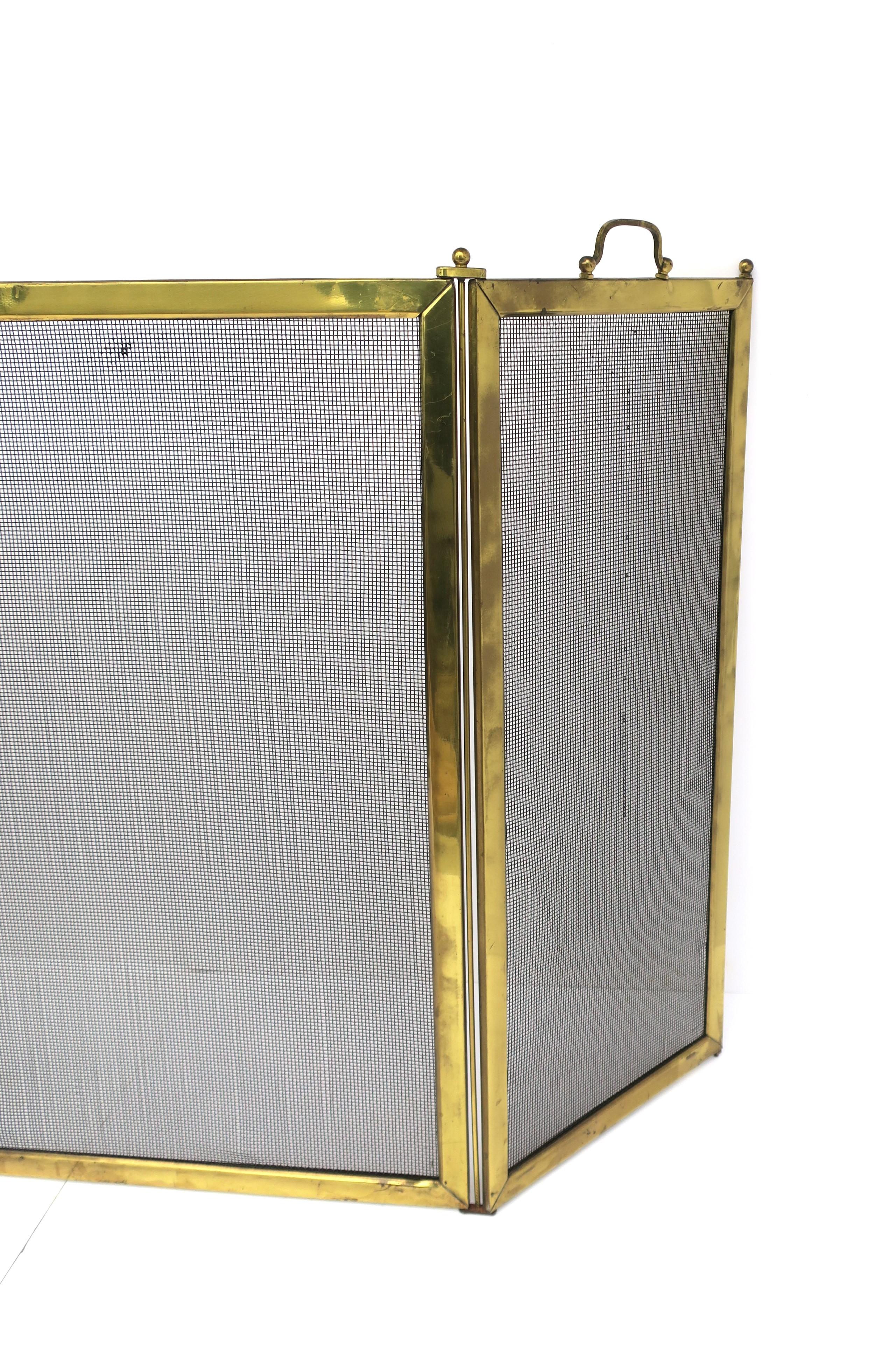 Brass Fireplace Screen 4