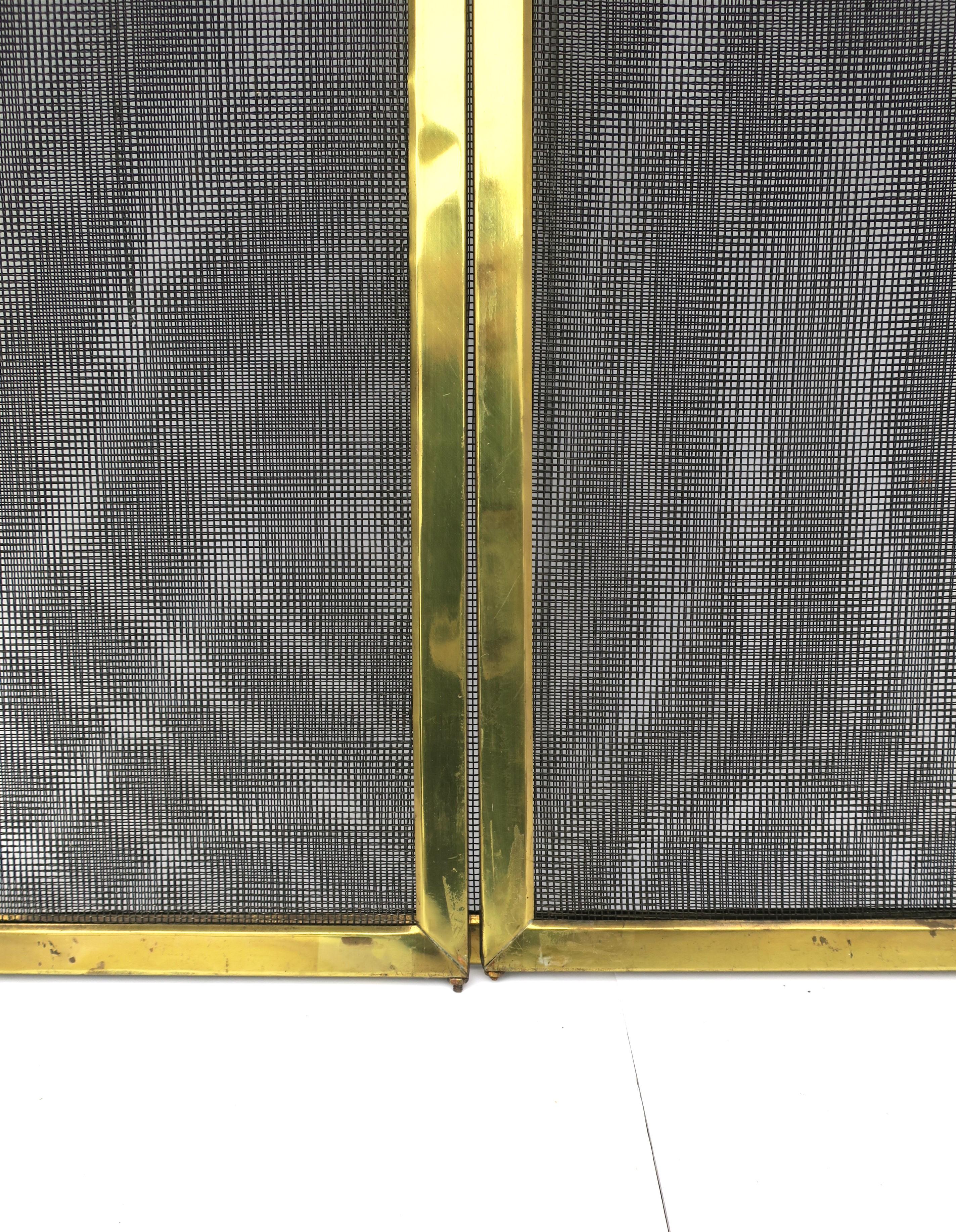 Brass Fireplace Screen 8