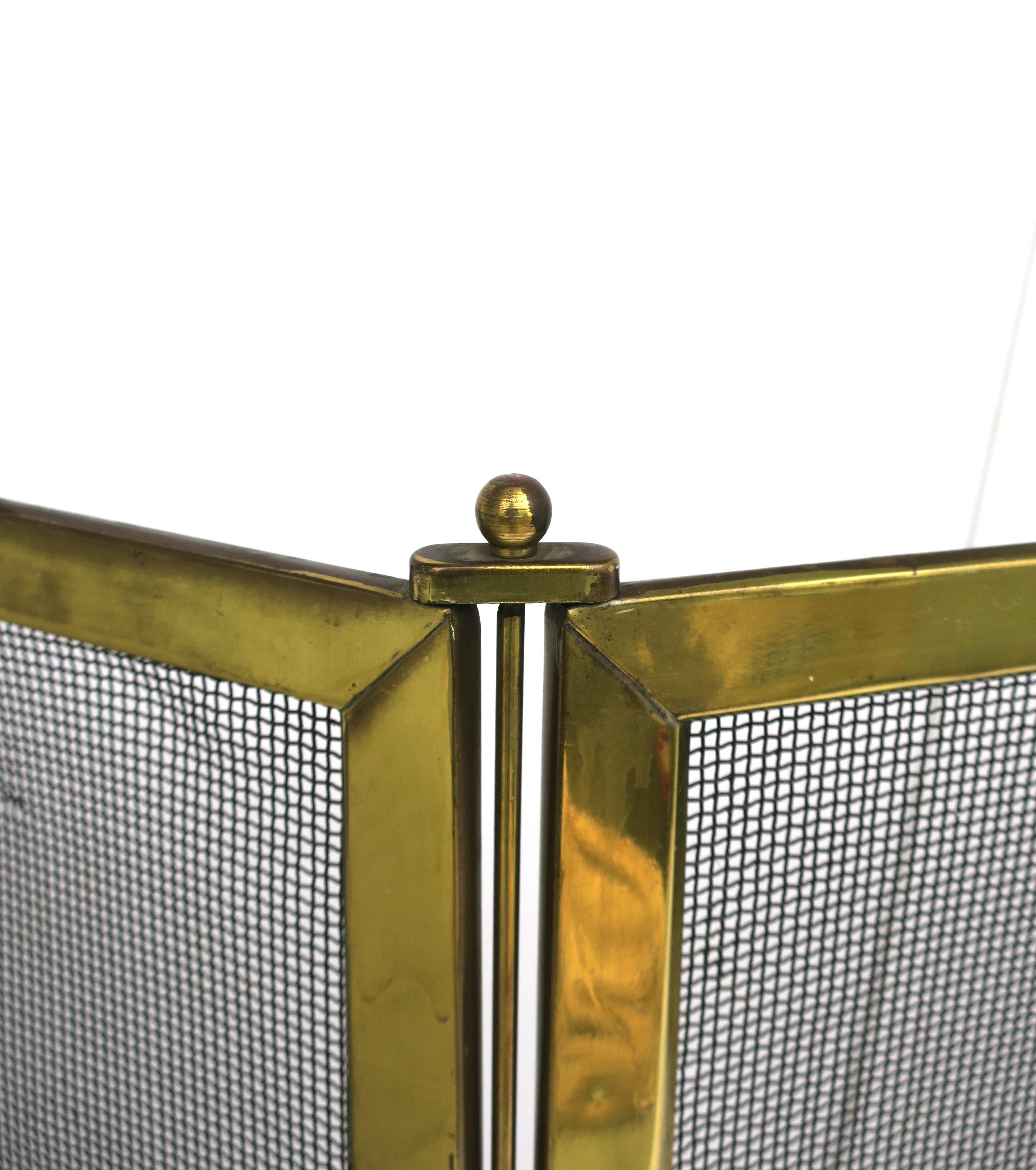 Brass Fireplace Screen 9