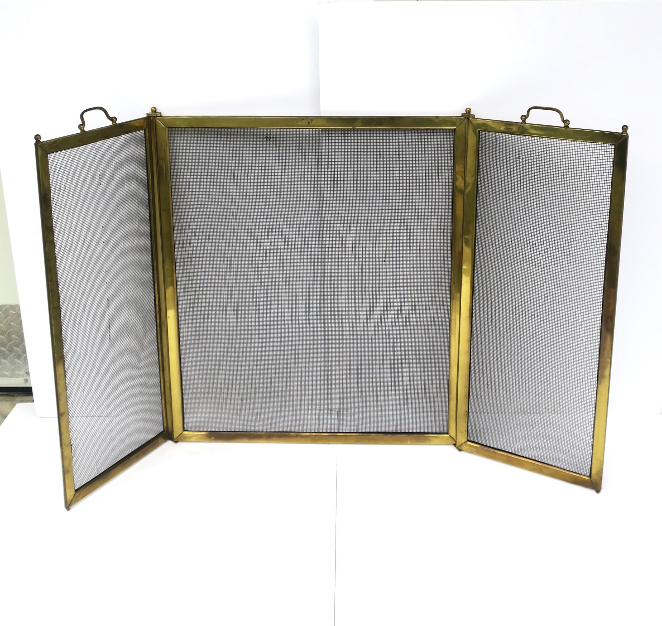 Brass Fireplace Screen 10