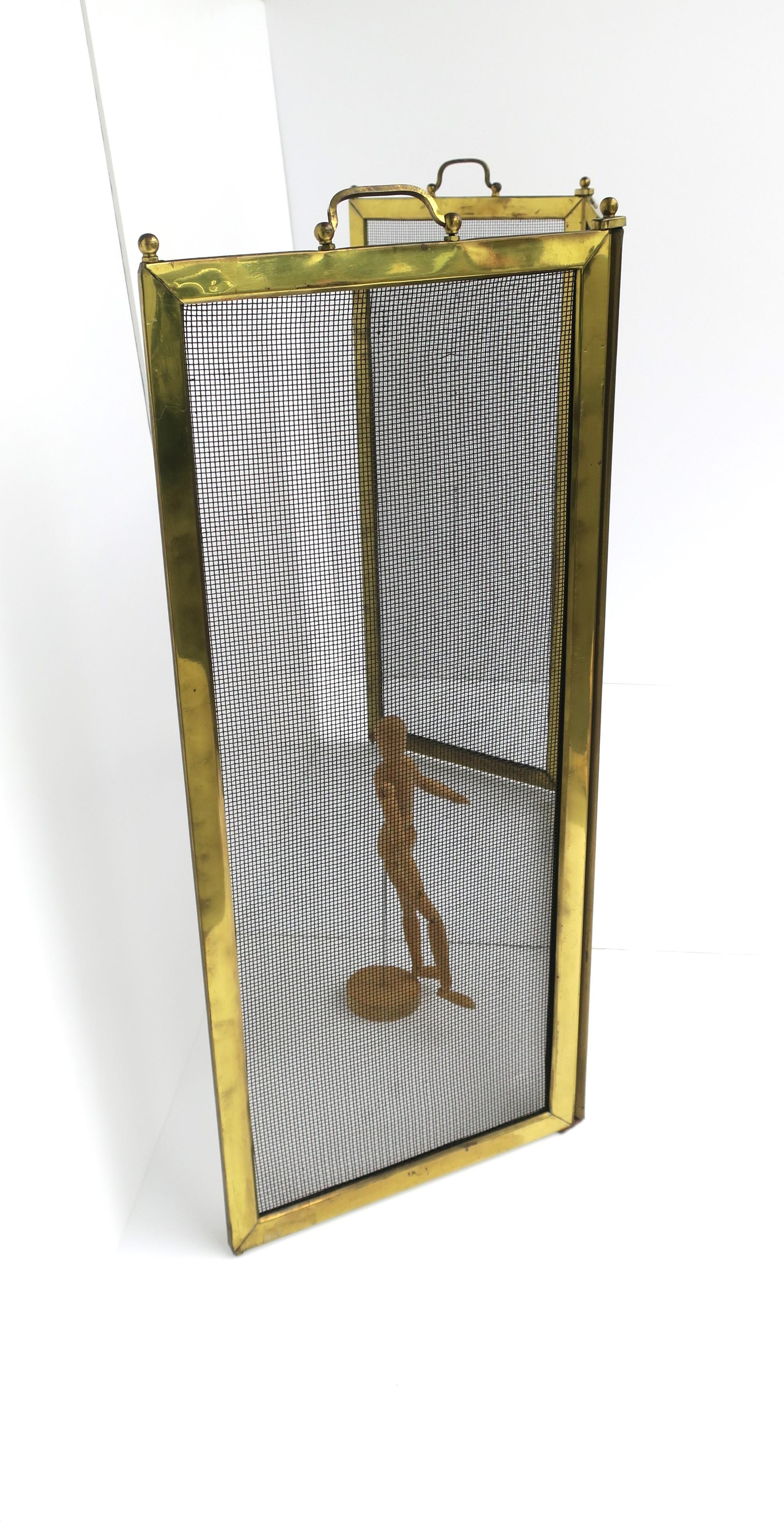 Brass Fireplace Screen 2