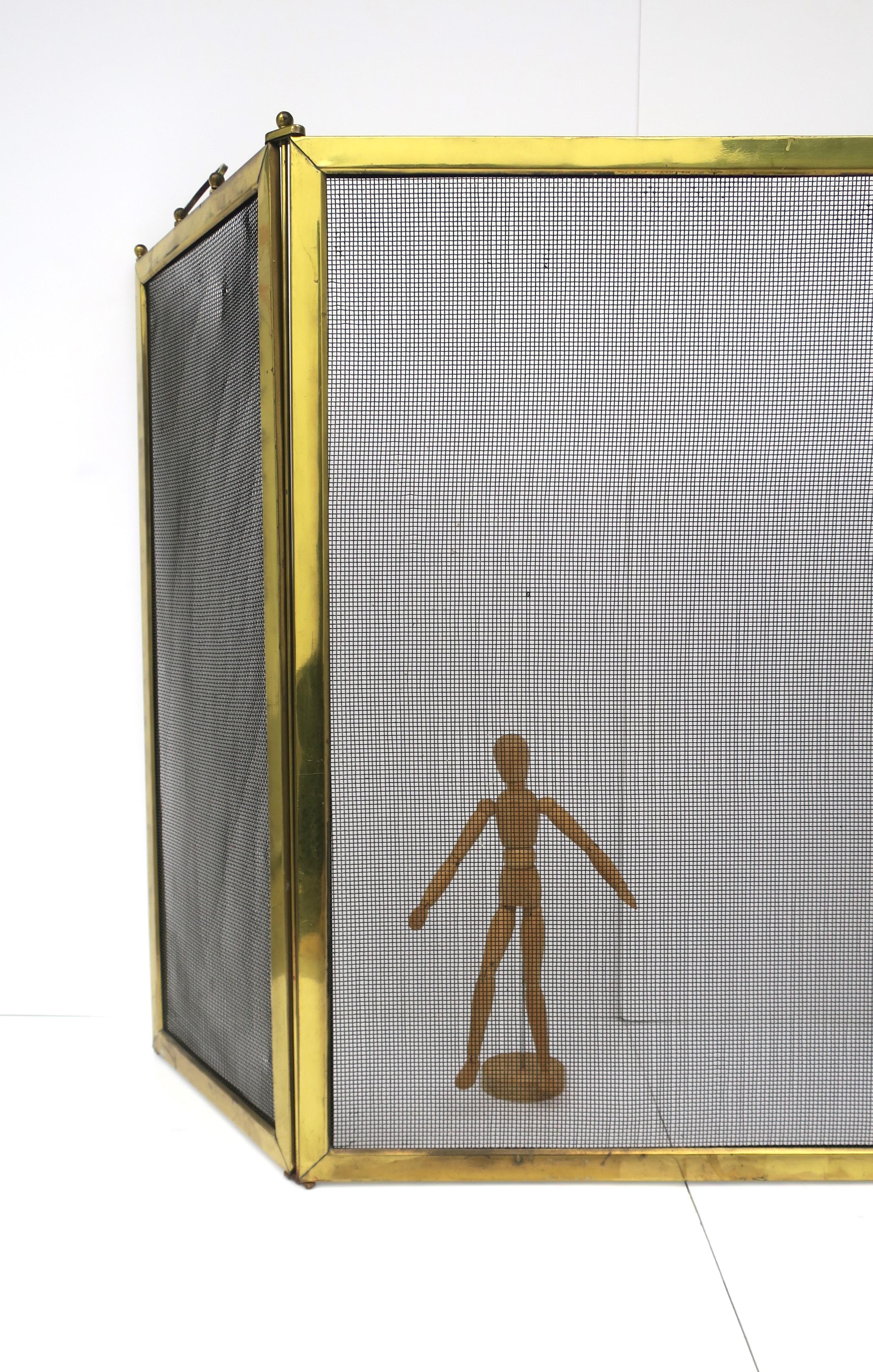 Brass Fireplace Screen 3