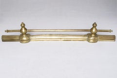 Antique Brass Andirons Set, Arts and Crafts Style, England, Circa 1880