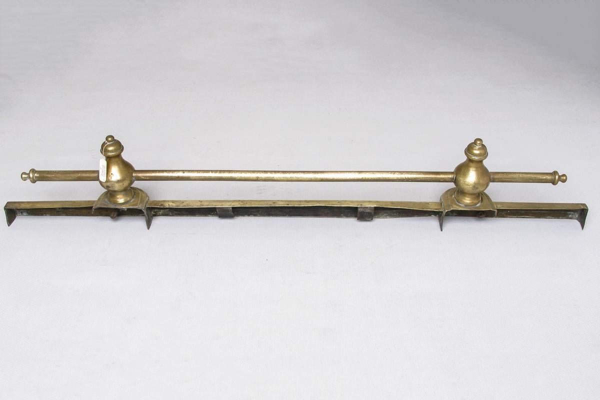 Arts and Crafts  Fireplace Brass Set For Sale