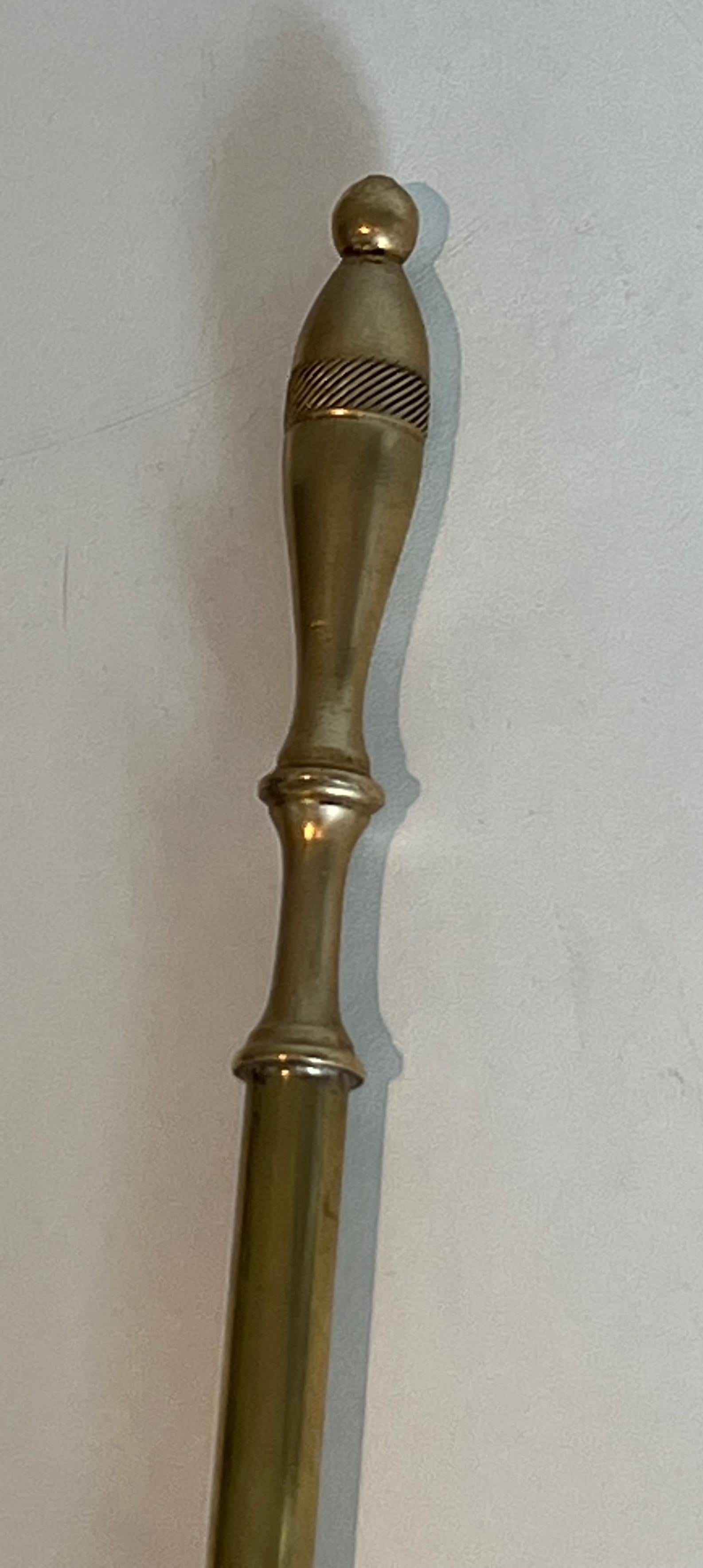 Brass Fireplace Tools For Sale 9