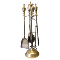 Ensemble de compagnons de feu en laiton, outils de feu sur pied