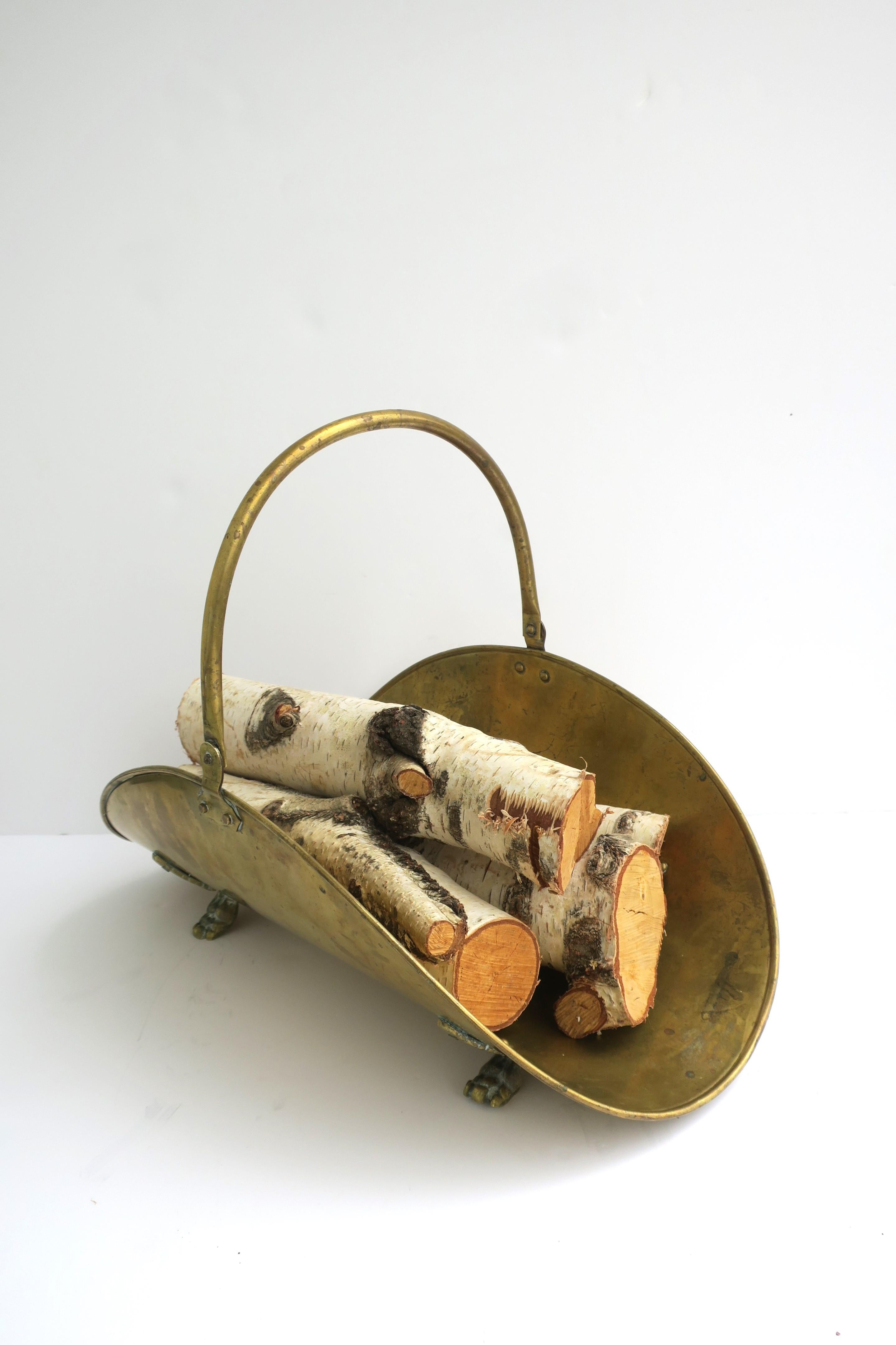 Empire Brass Firewood Log Holder For Sale